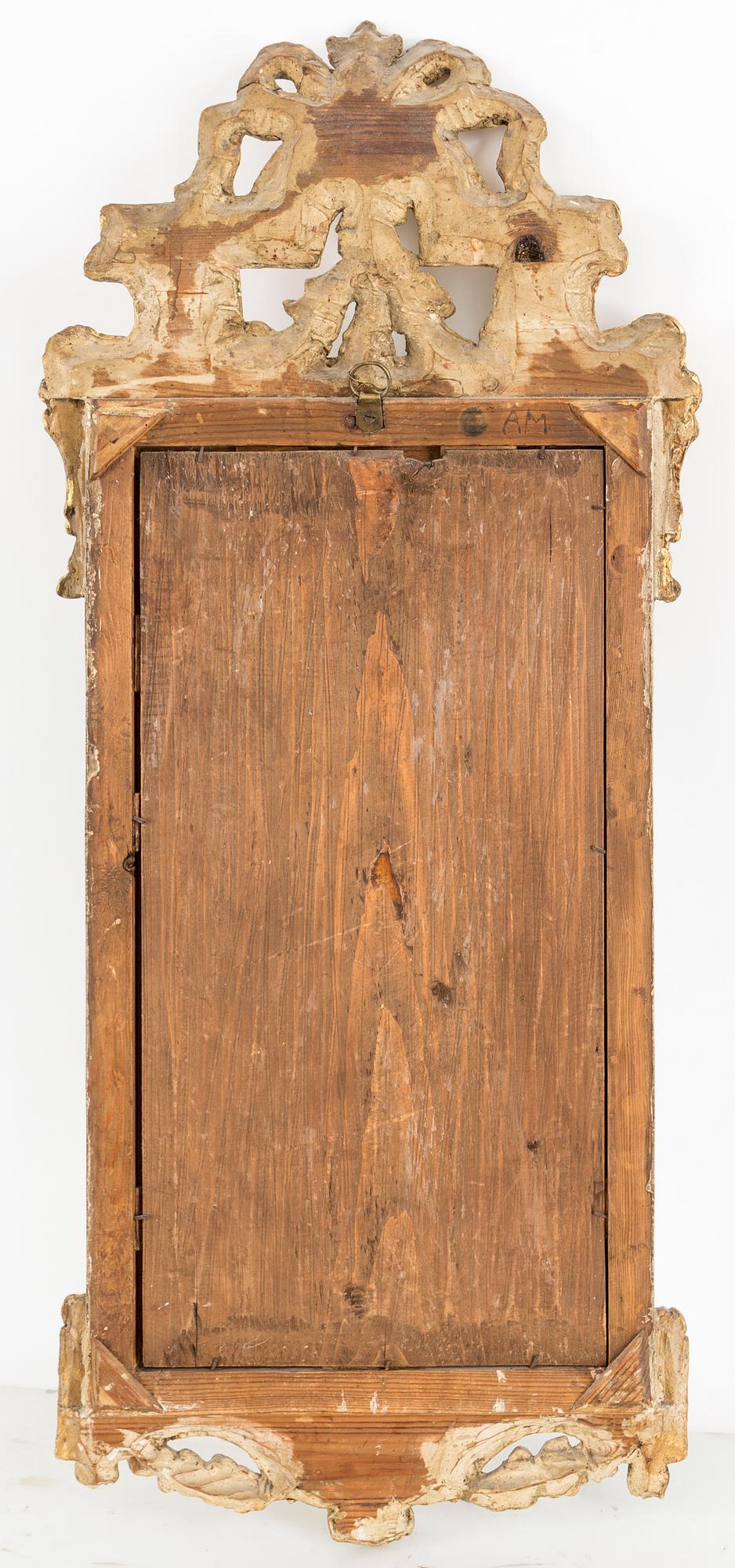 A Swedish Rococo mirror by Anders Malmqvist (master in Kalmar 1775-1779).