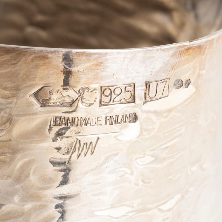 Tapio Wirkkala, a silver pitcher, Kultakeskus Oy, Hämeenlinna 1973.