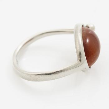 Vivianna Torun Bülow-Hübe, ring, sterling silver and jasper.