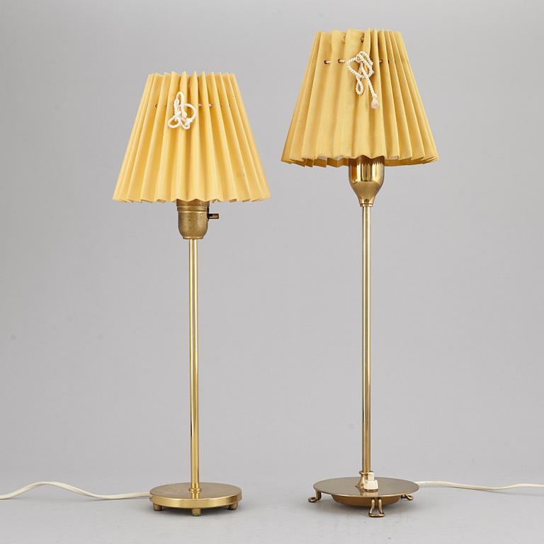 Two table lamps, 20th Century. One marked Svenskt Tenn, 2552.