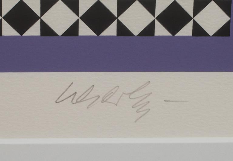 VICTOR VASARELY, färglitografi, signerad och numrerad E.A. XVIII/XXX.
