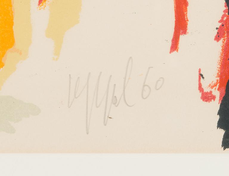Karel Appel, lithograph, signed and dated -60, numbered 90/125.