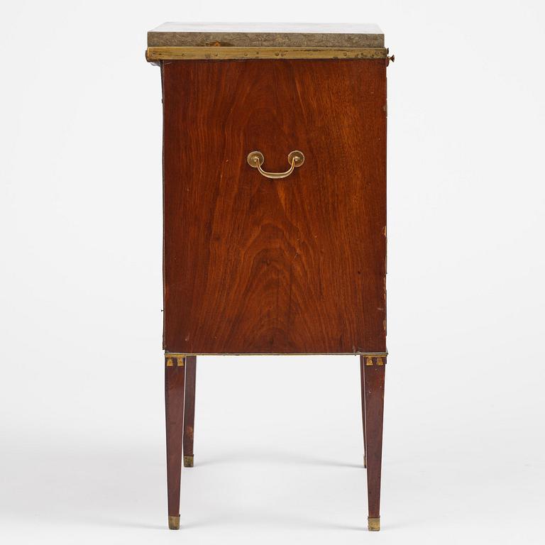 Pottskåp. Stockholmsarbete, 1700-talets slut, Sengustavianskt.