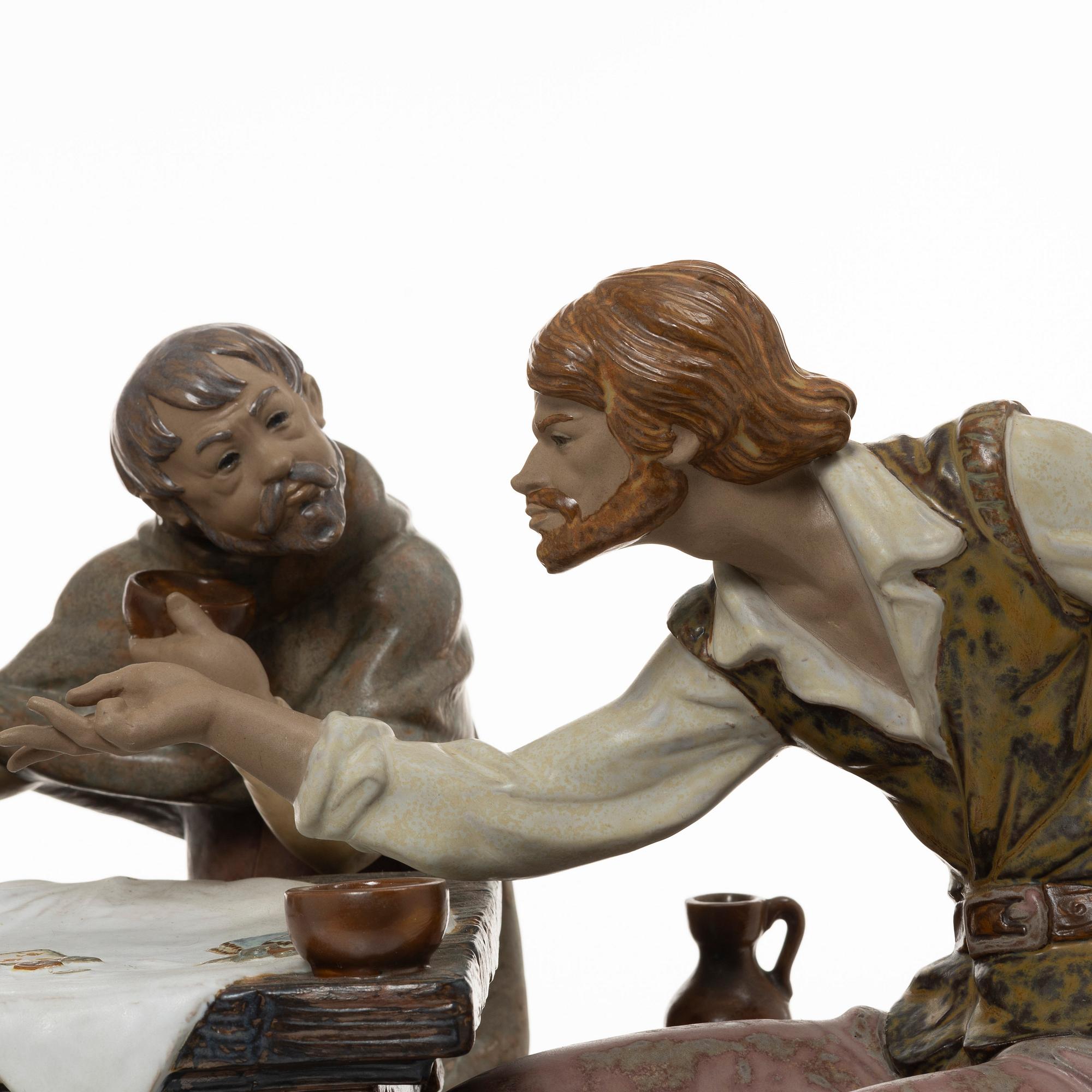 Juan Huerta, figurin, "Playing Cards", Lladró, Spanien.