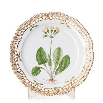 A Royal Copenhagen 'Flora Danica' dish, Denmark, circa 1900.