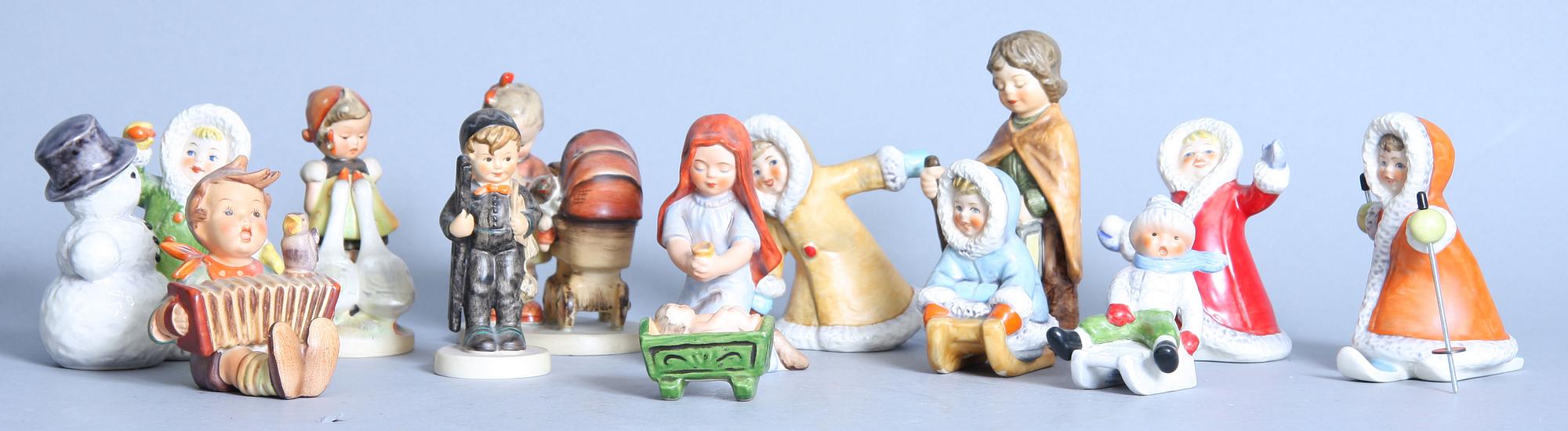 FIGURINER, 14 st, porslin, Goebel, 1934-1950, 1960-1996.