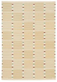 CARPET. "Falurutan gul". Flat weave. 206,5 x 140,5 cm. Signed AB MMF BN.