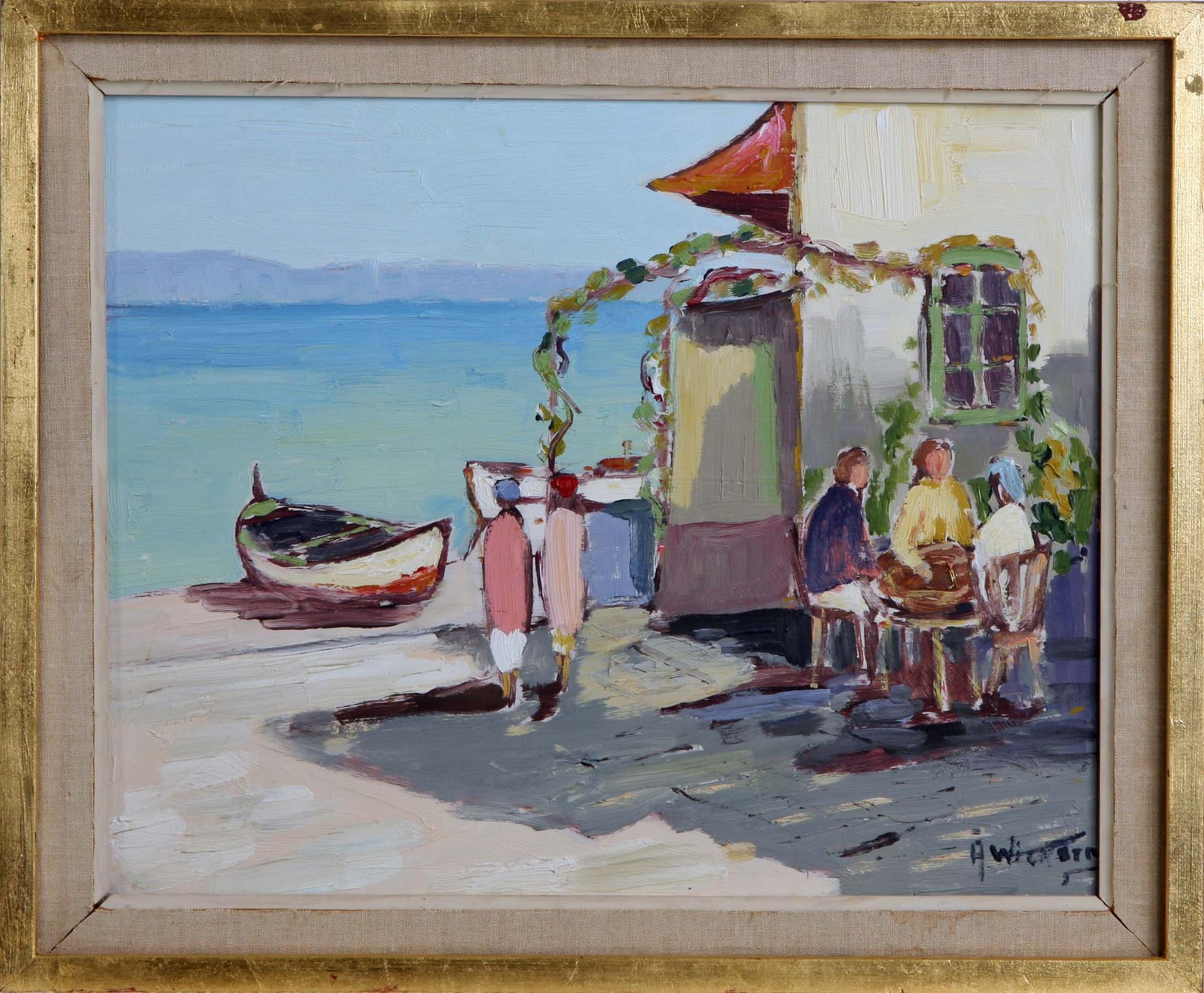 ÅKE WICKSTRÖM, olja på pannå, sign.