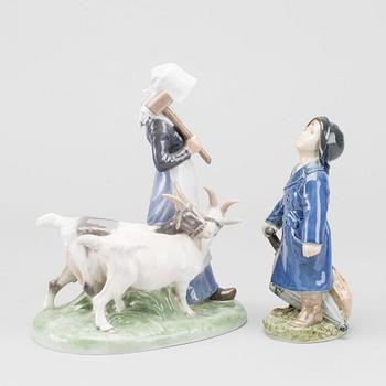 Two danish Royal Copenhagen porcelain figurines.