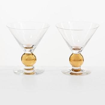 Gunnar Cyrén, Martini glasses, 13 pcs, "Nobel", Orrefors.