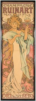 ALPHONSE MUCHA, färglitografisk affisch, F. Champenois, Paris, Frankrike, jugend, omkring 1900.