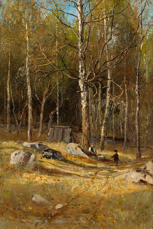Olof Hermelin, Spring Landscape with Boys.