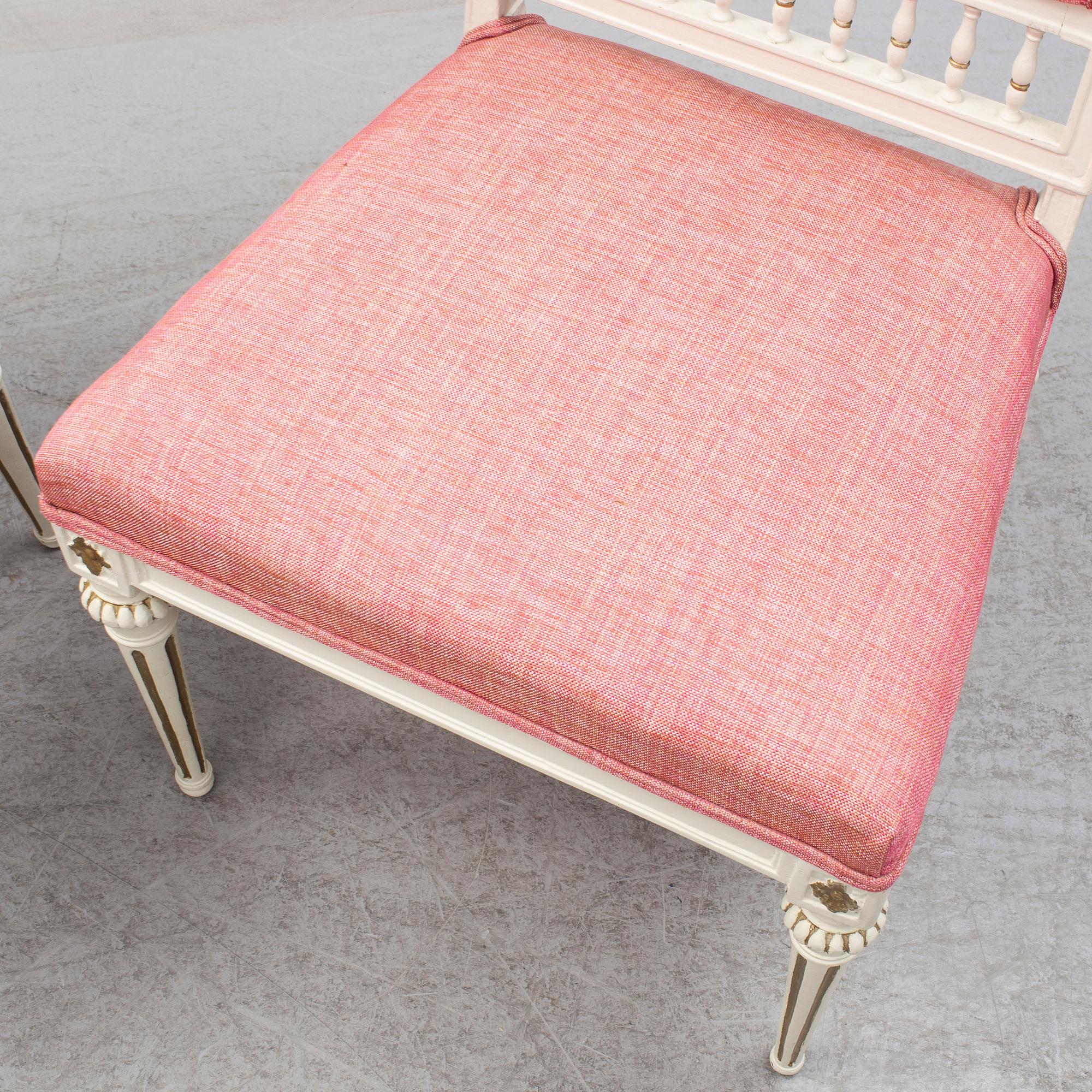 A pair of circa 1800 chairs.