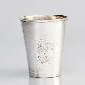 A Swedish silver beaker, mark of Nils Nilsson Behm the younger, Linköping (active 1698-1720).