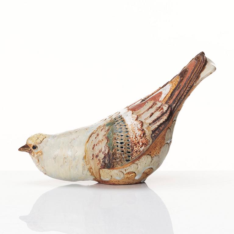 Tyra Lundgren, a stoneware sculpture of a dove, Sweden, mid 1900s.