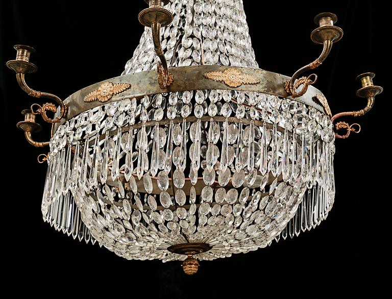 A chandelier from the 19th century.