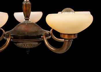 TAKLAMPA, 1900-talets andra kvartal, höjd ca 62 cm.