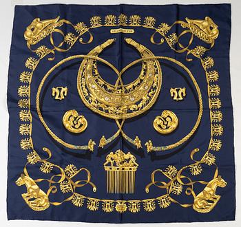 Hermès, scarf, "Les Cavaliers d'Or".