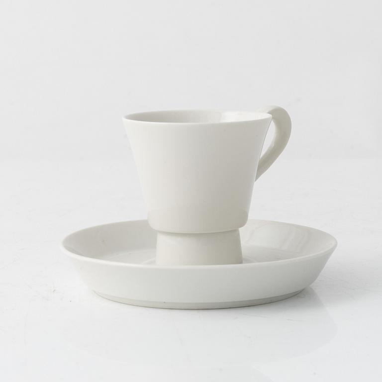 Gerhard Marcks, a 'Bagdad' porcelain coffee cup and saucer, KPM Berlin, Germany.