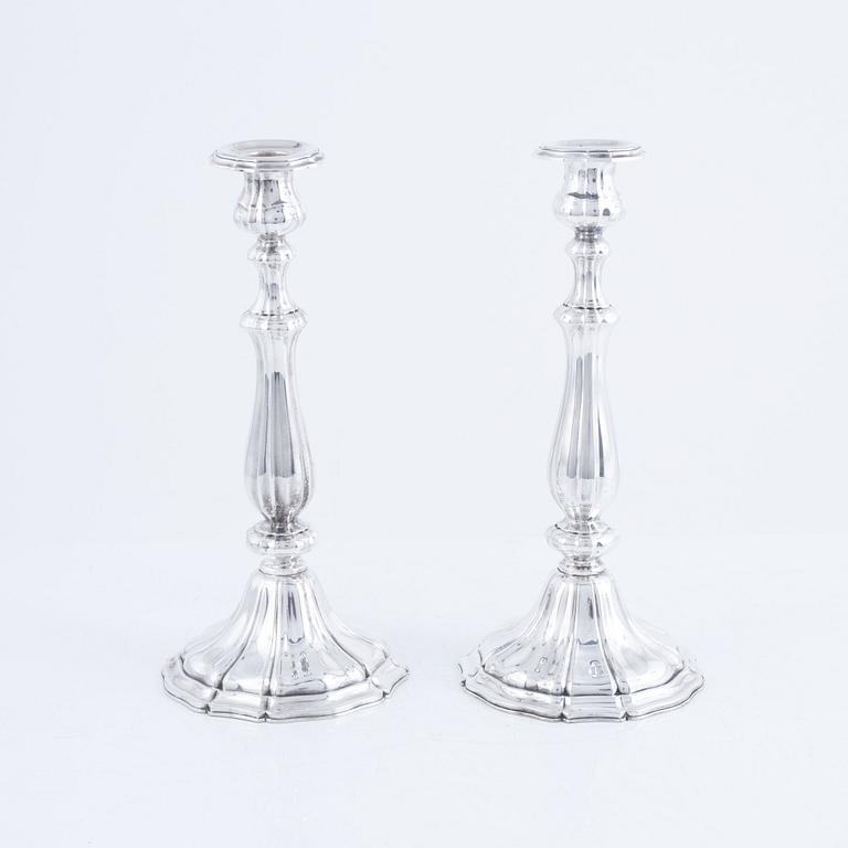 Candlesticks, a pair, silver, Germany, 1935.