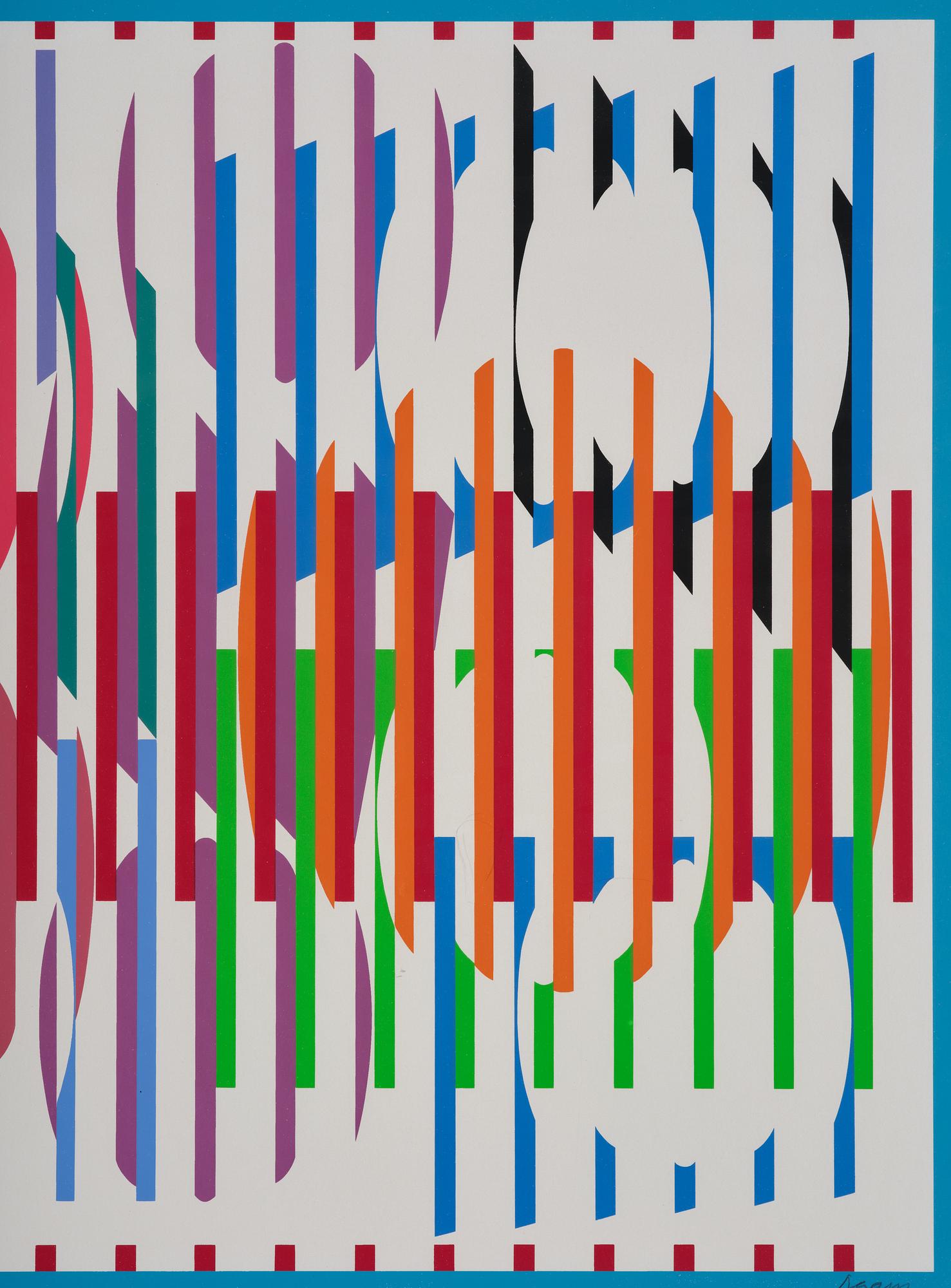Yaacov Agam, Utan titel from: "Hommage aux Prix Nobel" (Nobelprismappen).