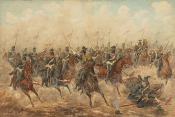 Michael Angelo Hayes, attributed to, Battle of Balaklava, 1854.
