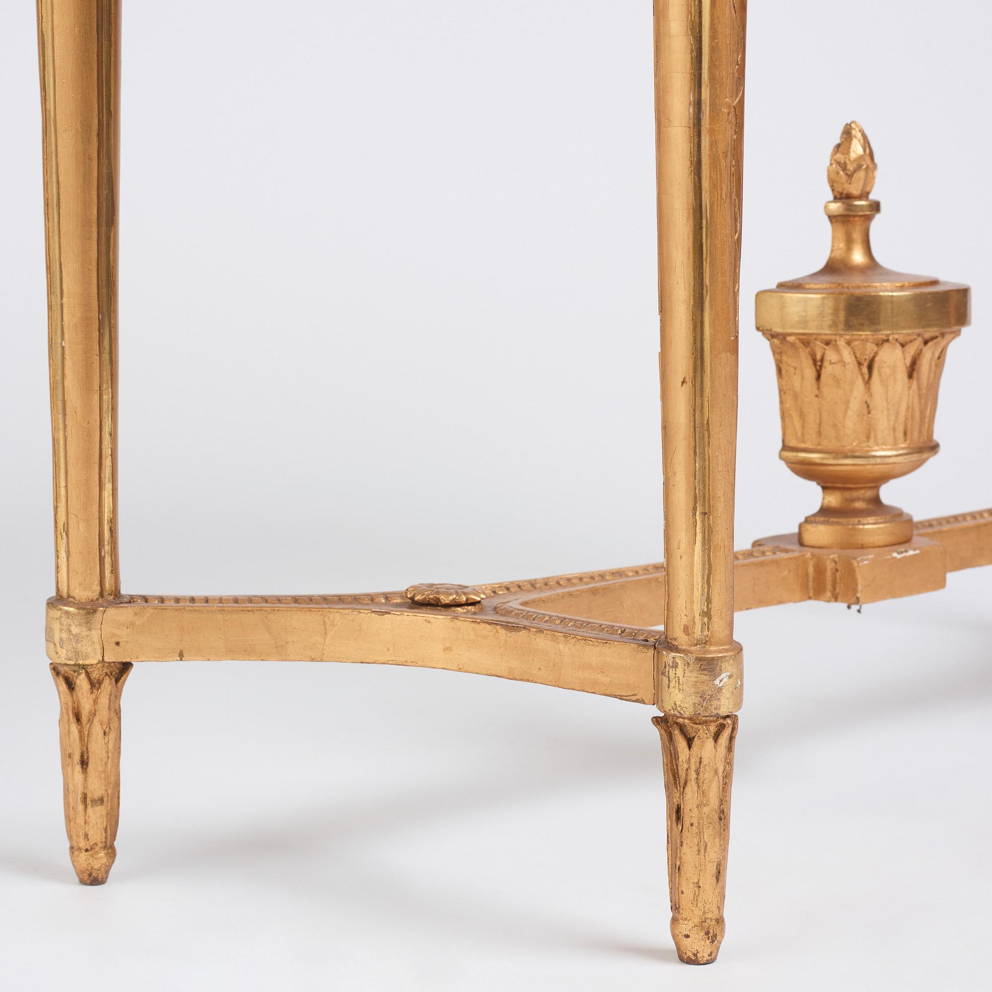 Konsolbord, Stockholmsarbete, 1700-talets slut, Gustavianskt.