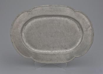 UPPLÄGGNINGSFAT, tenn, Petter Lagerwall Jönköping (verksam 1739-47/65).