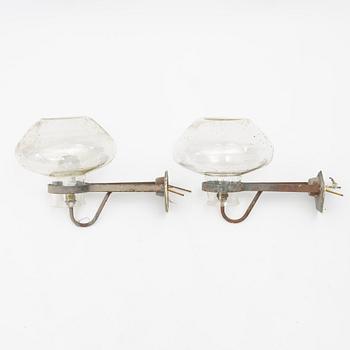 Wall lamps, a pair, Swedish Modern, ASEA, mid-20th century.