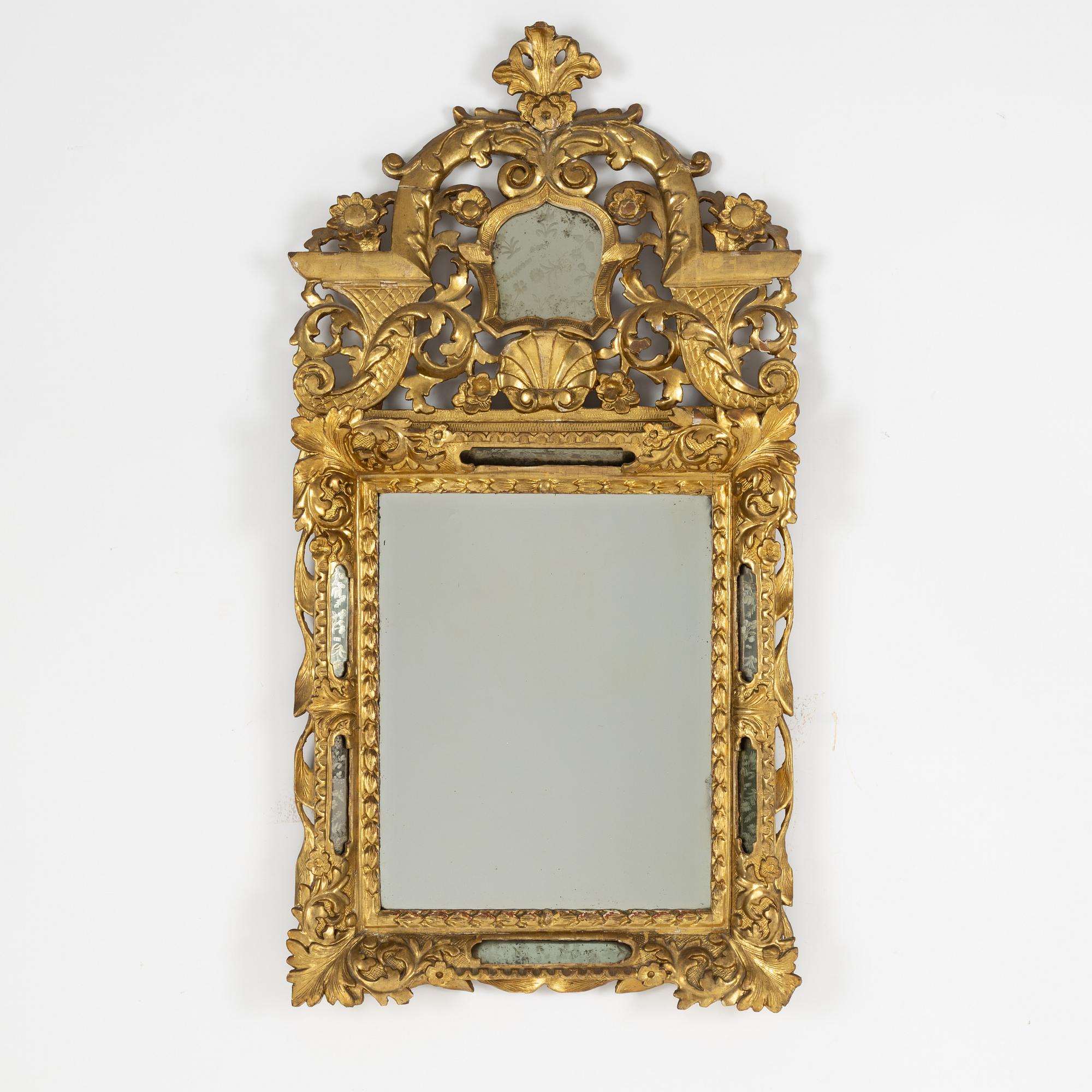 Spegel, Sydtyskland, tidigt 1700-tal, Barock.