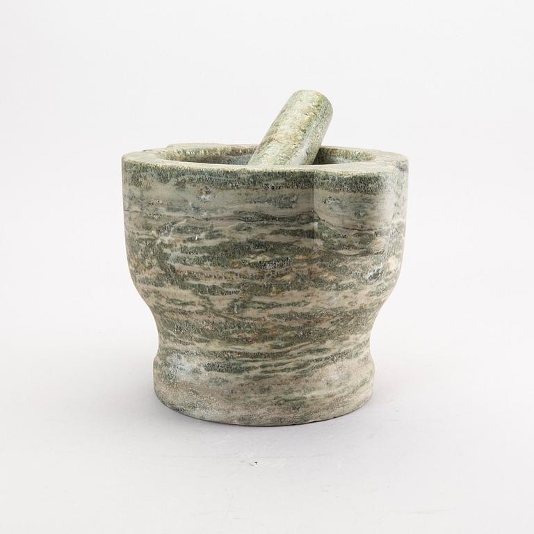 A Swedish early 1900s marble mortar.