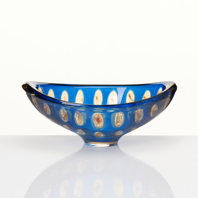 Sven Palmqvist, a "Ravenna" glass bowl, Orrefors 1963, nr 2209.