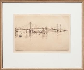 AXEL FRIDELL, torrnål, signerad.