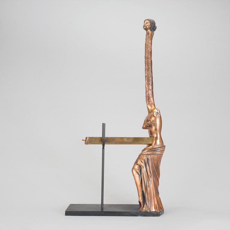SALVADOR DALÍ, skulptur, brons. Signerad och numrerad 1233/1500. Gjutarstämplar Venturi Arte.