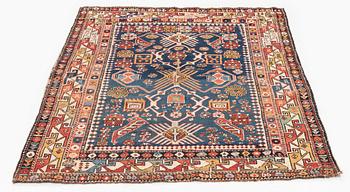 An antique Bidjov rug East Caucasus, c. 163 x 115 cm.