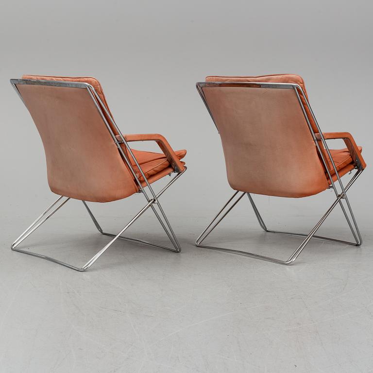 A pair of easy chairs from the second half of the 20th century.