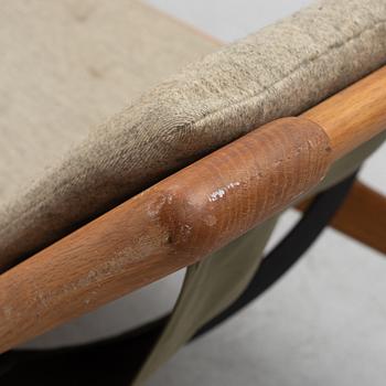 Hans J. Wegner, armchair with footstool/daybed, GE-01, Getama, Denmark.