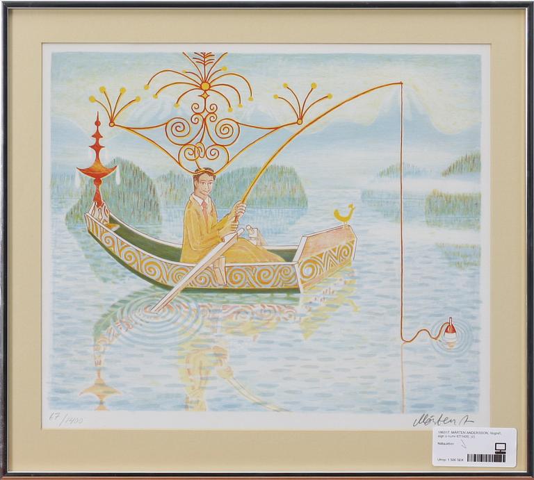 MÅRTEN ANDERSSON, litografi, sign o numr 67/1400.