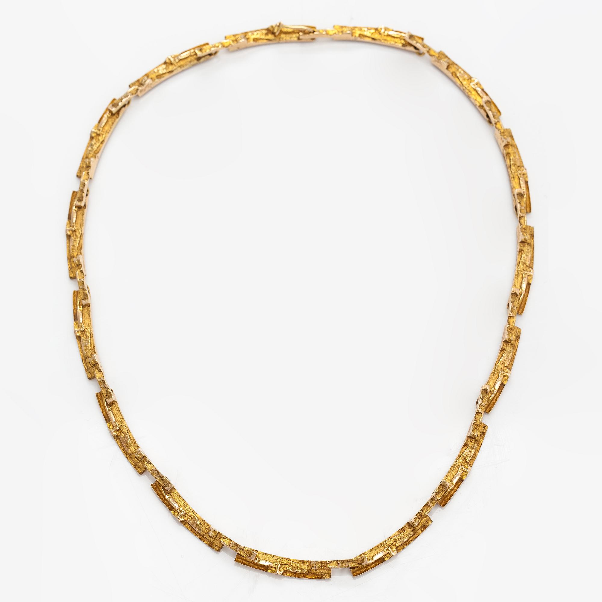 Björn Weckström, Kaulakoru "Tunturi", 14K kultaa. Lapponia 1965.