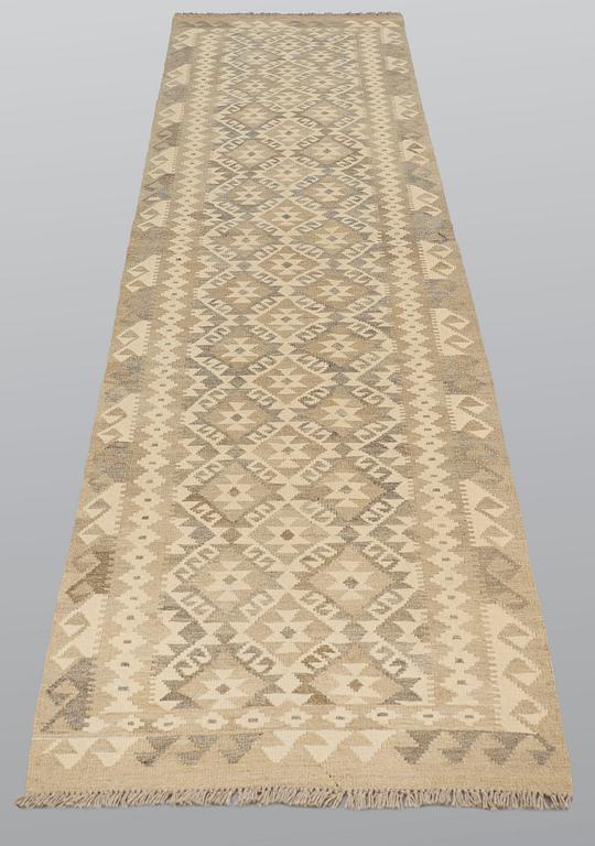 Gallerimatta, kelim, 308 x 84 cm.