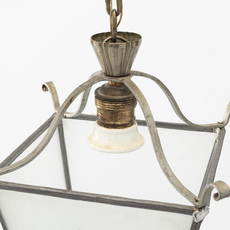 Harald Notini, taklampor, ett par, modell 6401, Arvid Böhlmarks Lampvarufabrik, 1920-30-tal.