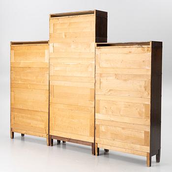 Three book cabinet, Åtvidaberg, Sweden, second half of the 20th century.
