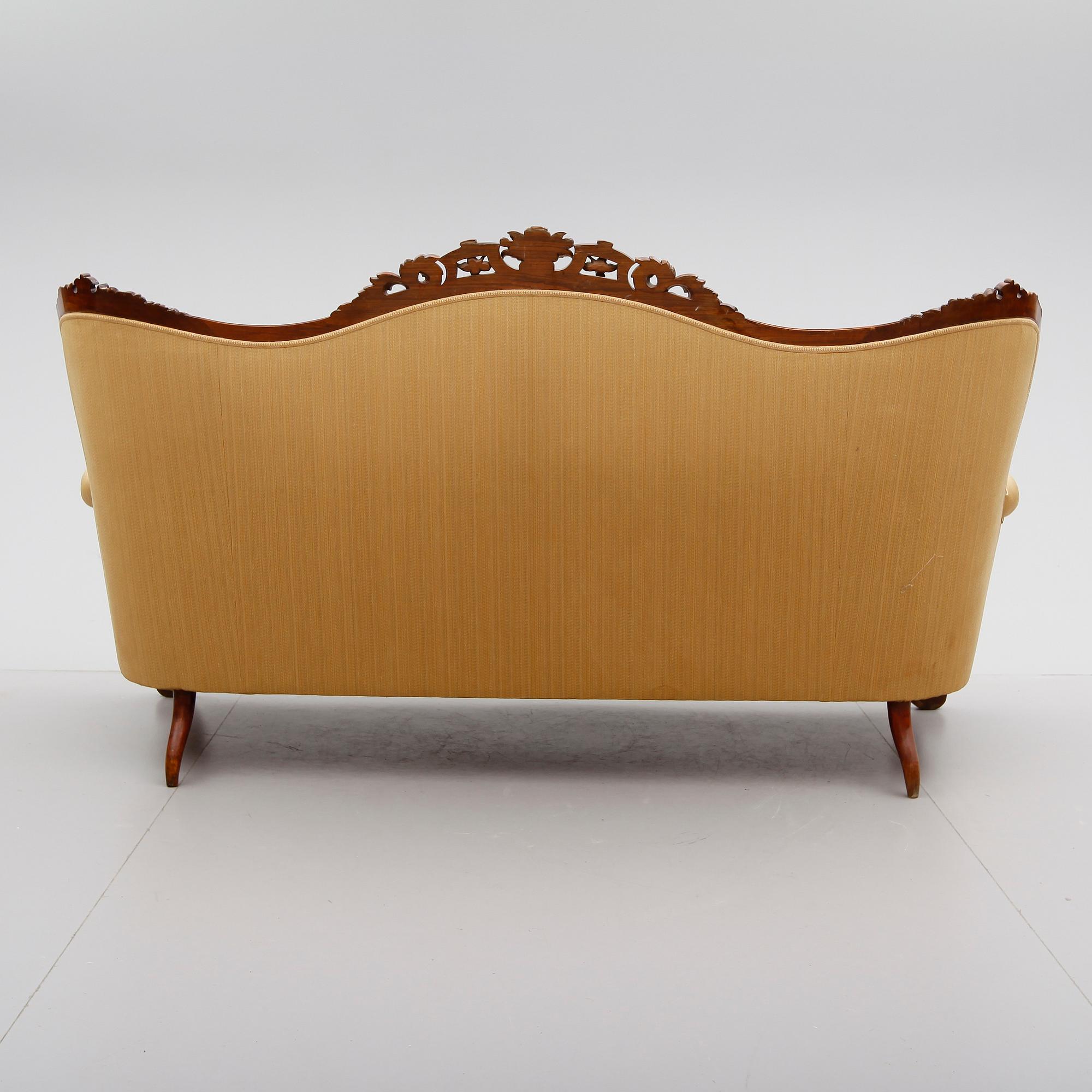 SOFFA, nyrokoko, sent 1800-tal.