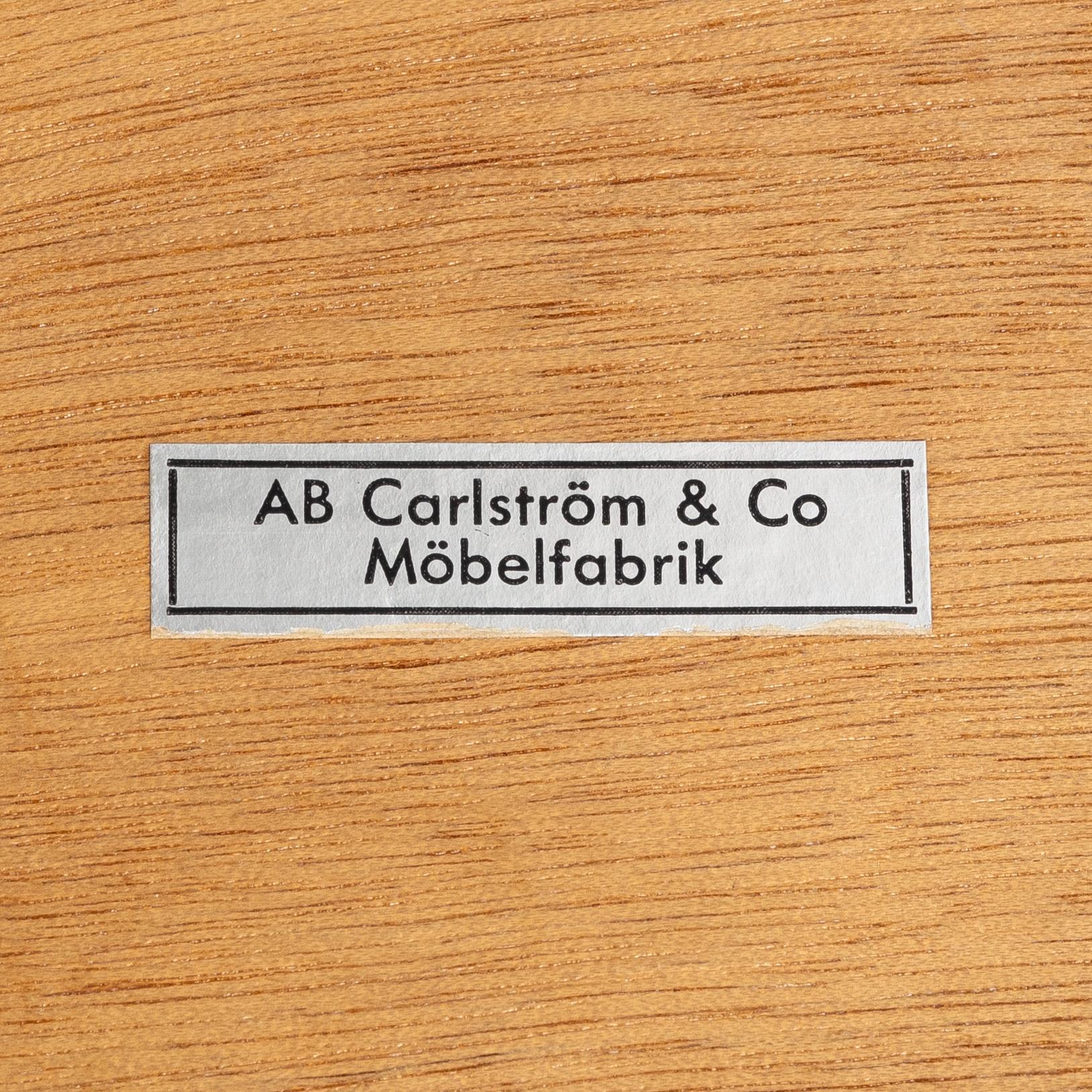 Bedside tables, a pair, AB Carlström & Co Furniture Factory, 1950s/60s.