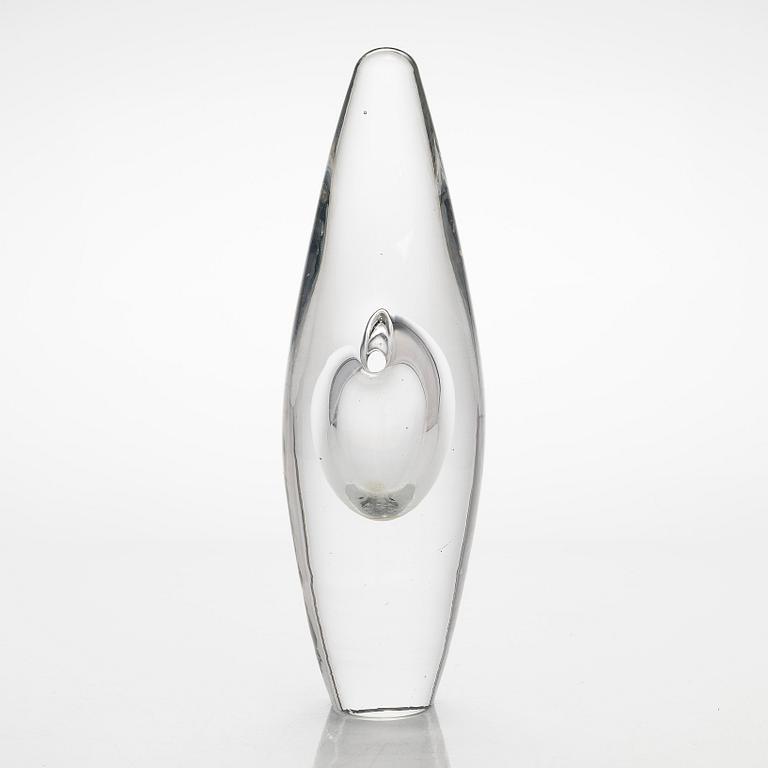 Timo Sarpaneva, an 'Orchid' glass sculpture, signed Timo Sarpaneva Iittala 3568.