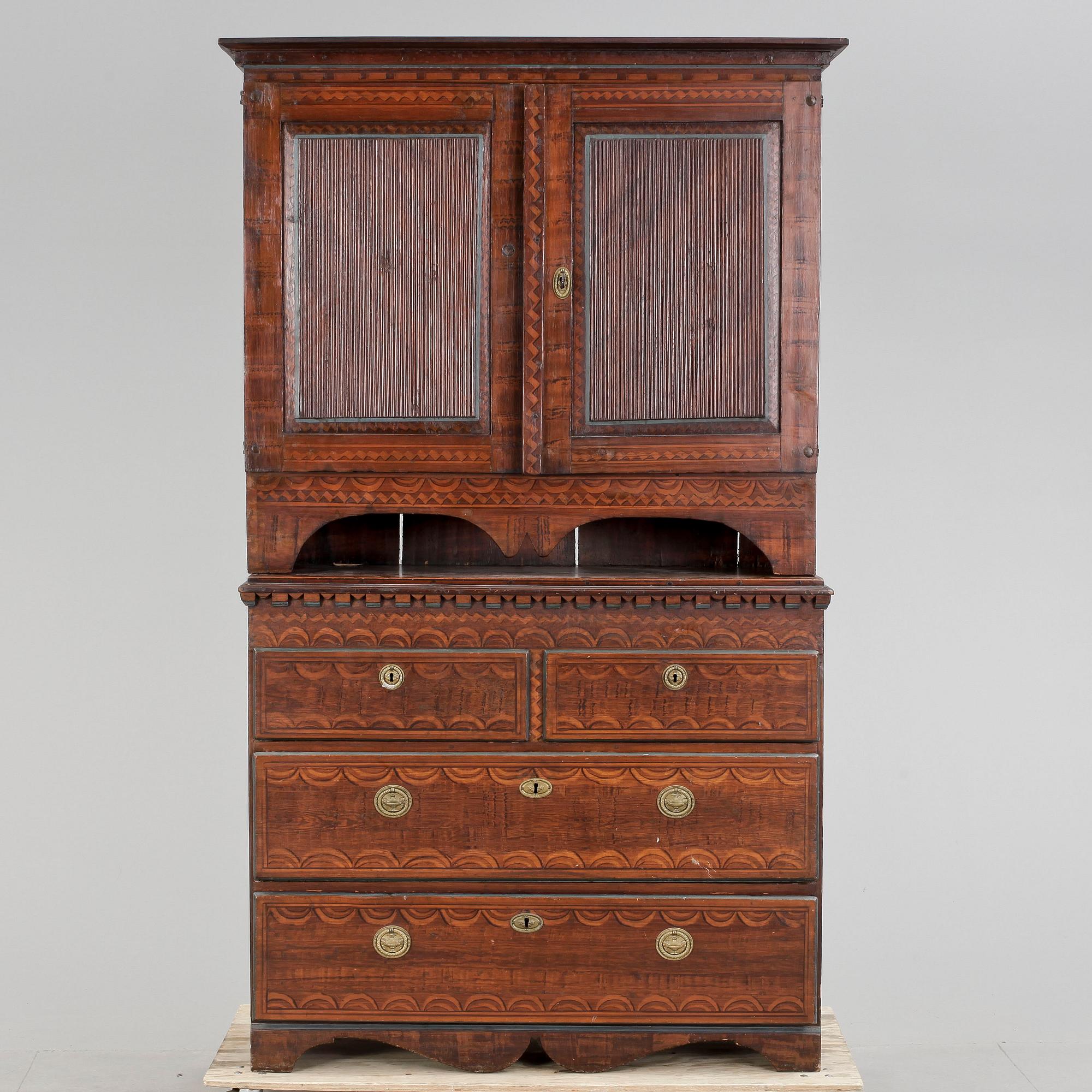 SKÅP, allmoge, 1800-tal.