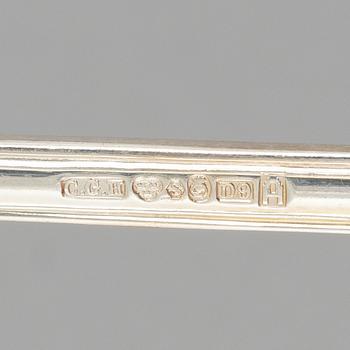 A Swedish silver cutlery, model Olga, mostly GAB and CG Hallberg, some Stockholm 1954 (123 pieces).