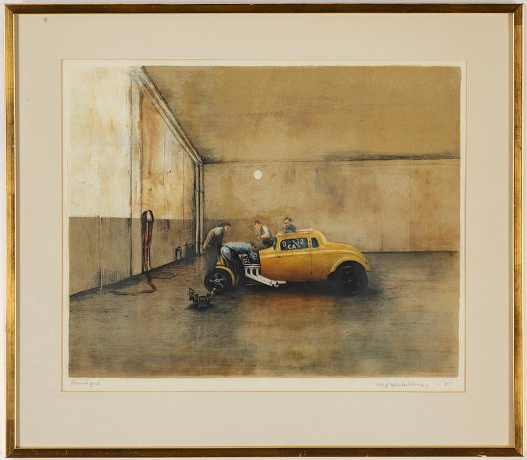 ULF WAHLBERG, lithograph in colours, 1975, signed provtryck.