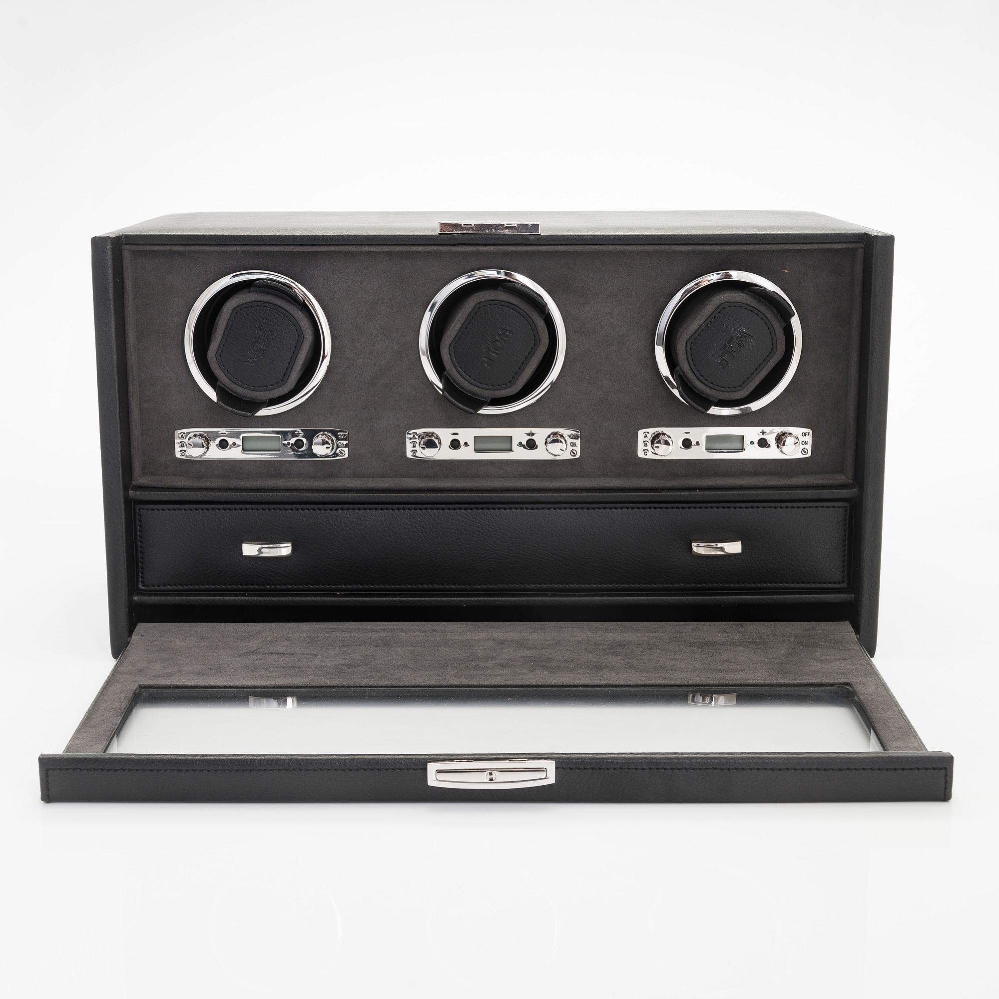 Wolf, Blake, Triple Watch Winder, 25 x 45 x 25 cm.