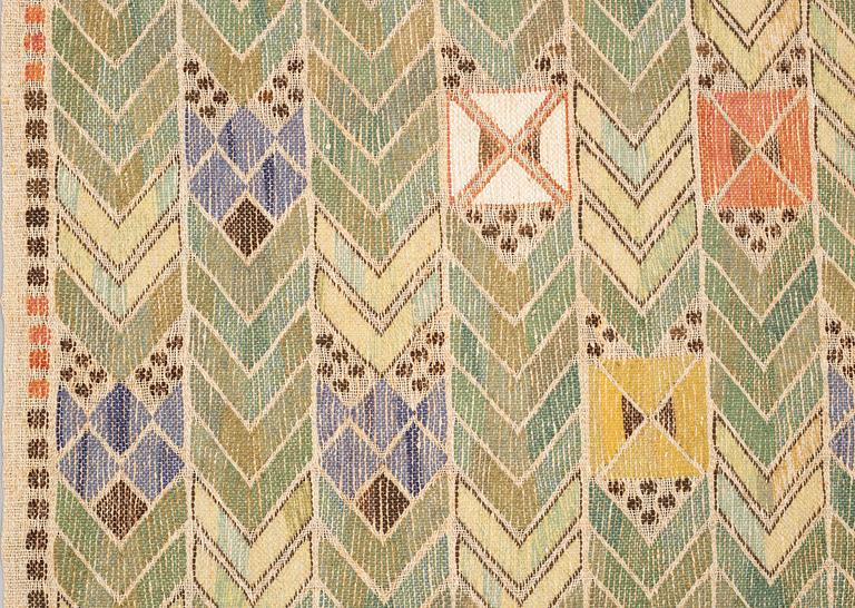 Märta Måås-Fjetterström, a drape, "Rågen", flat weave, ca 224,5-227 x 108-110 cm, signed MMF.